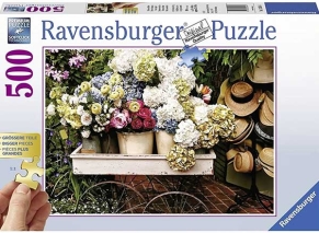 پازل Ravensburger طرح گل‌ها و کلاه‌ها