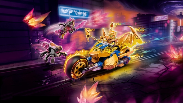 لگو Ninjago مدل Jay's Golden Dragon Motorbike