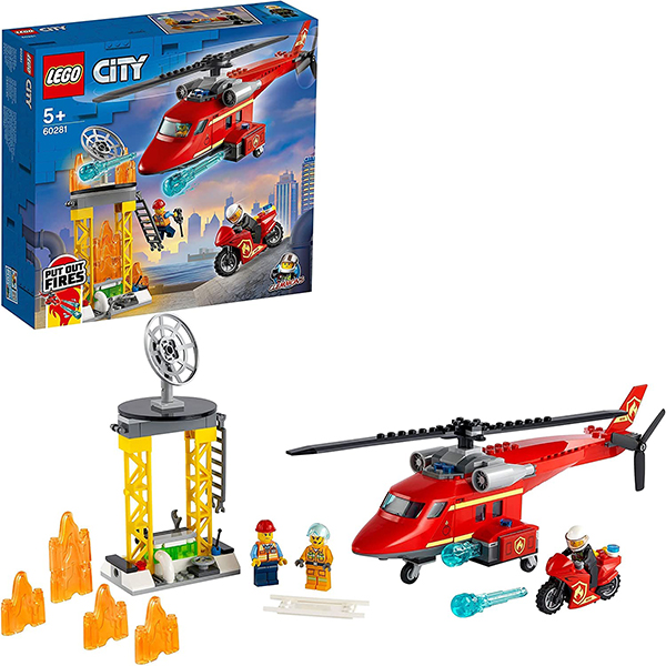 لگو City مدل Fire Rescue Helicopter 60281