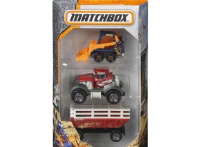 مجموعه 3 عددی ماشین فلزی matchbox مدل Construction