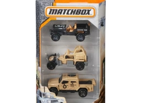 مجموعه 3 عددی ماشین فلزی matchbox مدل Military