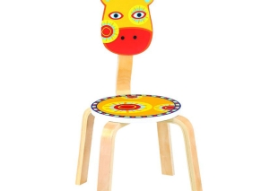 صندلی چوبی پیکاردو طرح زرافه