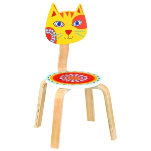 صندلی چوبی پیکاردو طرح گربه