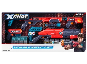 تفنگ ایکس شات X-Shot مدل Ultimate Shootout Pack قرمز