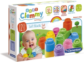 ست بلاک ساختنی سیلیکونی Clementoni مدل Soft Blocks Set