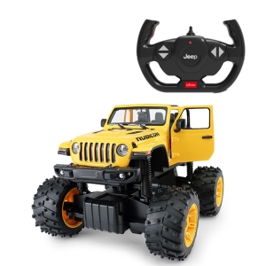 ماشین کنترلی راستار 1:14 مدل Jeep Wrangler Rubicon OFF-ROAD زرد