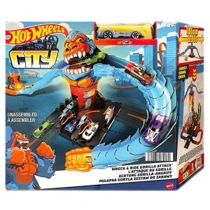 پیست Hot Wheels مدل City Wreck & Ride Gorilla Attack