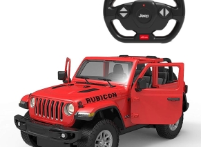 ماشین کنترلی راستار 1:14 مدل Jeep Wrangler Rubicon قرمز