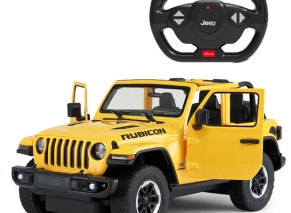 ماشین کنترلی راستار 1:14 مدل Jeep Wrangler Rubicon زرد