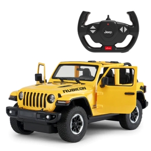 ماشین کنترلی راستار 1:14 مدل Jeep Wrangler Rubicon زرد