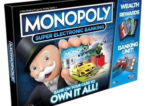 بازی فکری MONOPOLY کارتخوان دار مدل Super Electronic Banking
