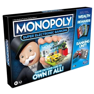 بازی فکری MONOPOLY کارتخوان دار مدل Super Electronic Banking