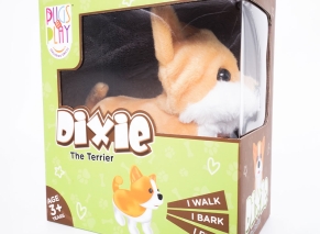 عروسک پولیشی پشتک‌زن مدل سگ Dixie