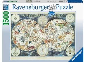 پازل 1500 قطعه Ravensburger طرح نقشه جهانی موجودات شگفت انگیز