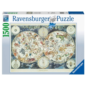 پازل 1500 قطعه Ravensburger طرح نقشه جهانی موجودات شگفت انگیز