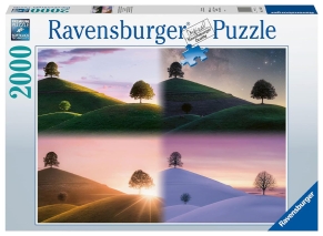 پازل 2000 قطعه Ravensburger طرح درختان و کوه‌ها