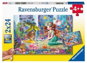 پازل 2×24 قطعه Ravensburger طرح مهمانی پری دریایی