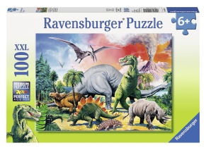 پازل 100 قطعه Ravensburger طرح دنیای دایناسورها