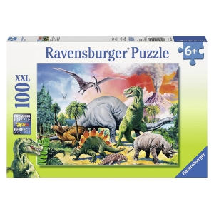 پازل 100 قطعه Ravensburger طرح دنیای دایناسورها