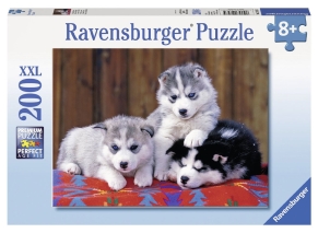 پازل 200 قطعه Ravensburger طرح توله هاسکی‌‌ها