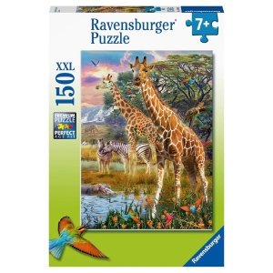 پازل 150 قطعه Ravensburger طرح زرافه‌های آفریقا