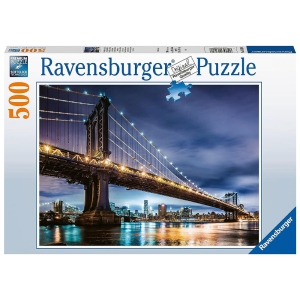 پازل 500 قطعه Ravensburger طرح نیویورک شهری که هرگر نمی‌خوابد