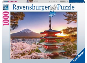 پازل 1000 قطعه Ravensburger طرح شکوفه های گیلاس در ژاپن