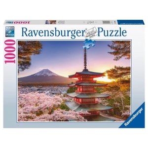 پازل 1000 قطعه Ravensburger طرح شکوفه های گیلاس در ژاپن