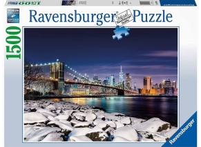 پازل 1500 قطعه Ravensburger طرح زمستان در نیویورک