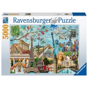 پازل 5000 قطعه Ravensburger طرح کلاژ شهر بزرگ