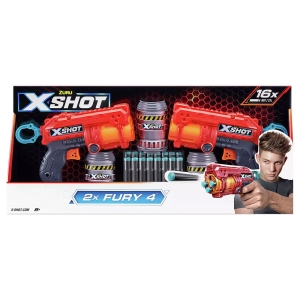 تفنگ ایکس شات X-Shot مدل 2x FURY 4 قرمز