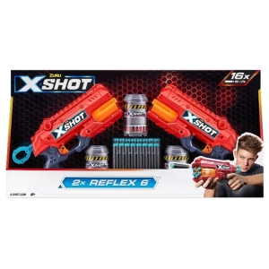 تفنگ ایکس شات X-Shot مدل 2x REFLEX 6 قرمز