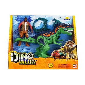 ست بازی شکارچیان دایناسور Dino Valley مدل Ranger and Dinosaur