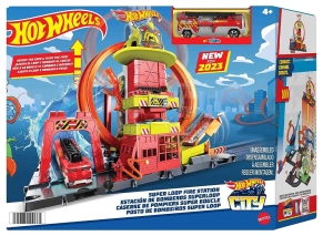 ایستگاه آتش نشانی Hot Wheels مدل Super Loop Fire Station