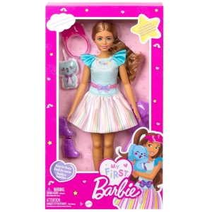 عروسک دامن راه راه رنگارنگ My First Barbie