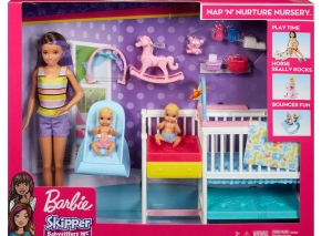 ست عروسک پرستار و اتاق خواب نوزاد Barbie