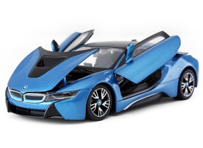 ماشین فلزی راستار مقیاس 1:24 مدل BMW i8 آبی