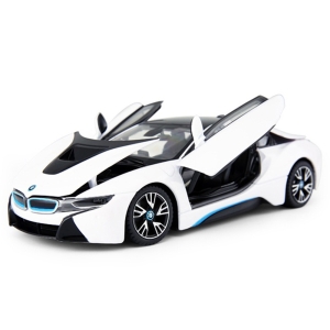 ماشین فلزی راستار مقیاس 1:24 مدل BMW i8 سفید