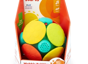 توپ لرزشی موزیکال Bright Starts مدل Wobble Bobble