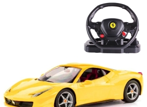 ماشین کنترلی فرمونی راستار 1:14 مدل Ferrari 458 Italia زرد