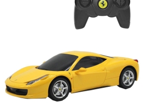 ماشین کنترلی راستار 1:18 مدل Ferrari 458 Italia زرد