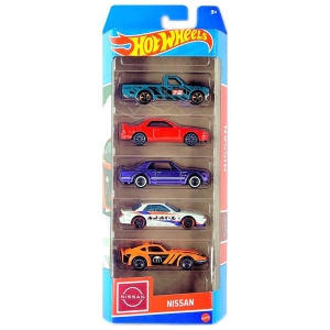 مجموعه 5 عددی ماشین Hot Wheels مدل Nissan