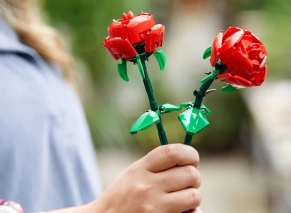 عکس لگو ساخته شده لگو گل رز قرمز مدل Roses 40460