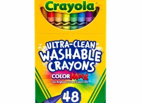 مداد شمعی قابل‌شستشو 48 رنگ کرایولا Crayola