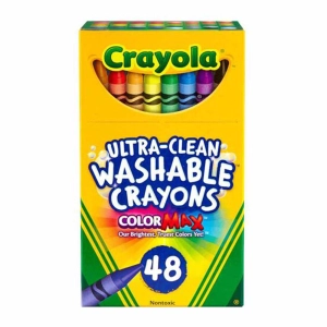 مداد شمعی قابل‌شستشو 48 رنگ کرایولا Crayola