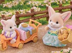 ست پیکنیک مینیاتوری خواهر روباهه و کودک سیلوانیان فامیلیز 5698 Sunny Picnic Set-Fennec Fox Sister & Baby