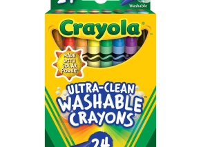 مداد شمعی قابل‌شستشو 24 رنگ کرایولا Crayola