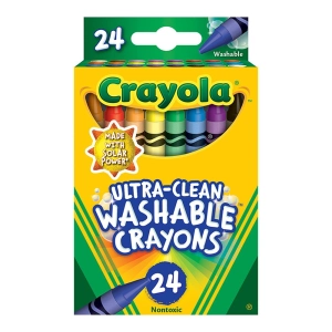 مداد شمعی قابل‌شستشو 24 رنگ کرایولا Crayola