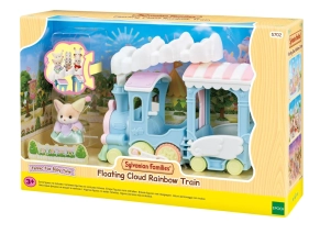 قطار رنگین کمانی ابری سیلوانیان فامیلیز Sylvanian Families Floating Cloud Rainbow Train