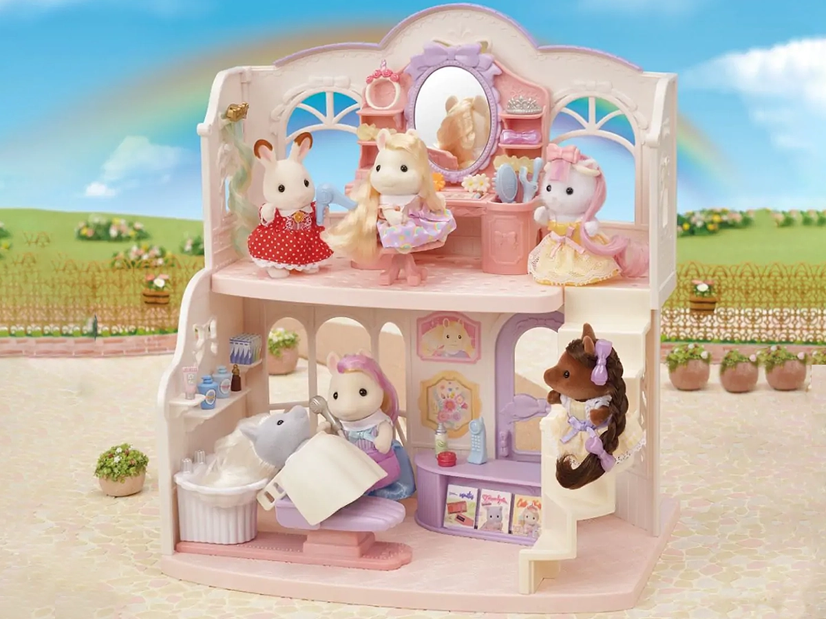 sylvanian families pony's stylish hair salon سالن آرایش مو پونی سیلوانیان فامیلیز